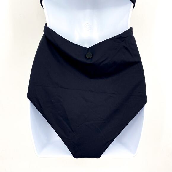 PRANA Women's Ruby Beach One-Piece Swimsuit Large Black Stretch UPF 50+ NWT - Picture 9 of 12